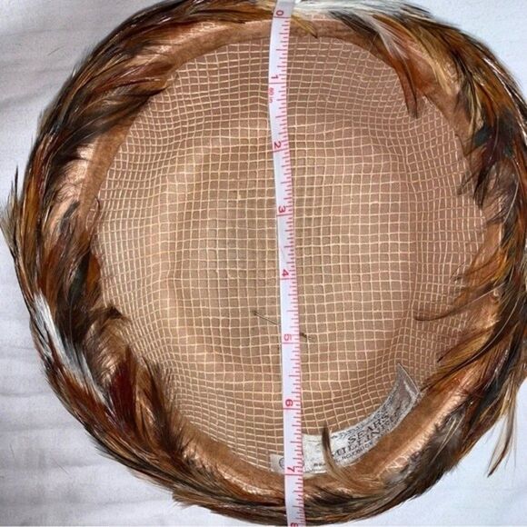 Vintage Feather 30s Fedora Panama Sun Hat Sears Milliner Roebuck USA Hipster main image 4